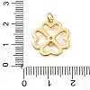 Brass Micro Pave Cubic Zirconia Pendants KK-L209-080G-3