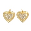 Brass Micro Pave Cubic Zirconia Pendants ZIRC-I367-11G-10-1