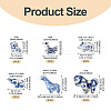 12Pcs 6 Styles Handmade Porcelain Beads PORC-TA0001-68-4
