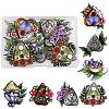 14Pcs 7 Styles Acrylic Pendants MACR-SZ0001-84-1