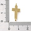 Brass Pave Clear Cubic Zirconia Connctor Charms KK-M101-02G-G01-3