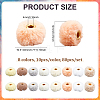 80Pcs 8 Colors Imitation Rabbit Hair European Beads FIND-PH0027-68A-2