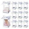 10Pcs Rectangle Clear Plastic Gift Packing Boxes with Paper Top and Bottom CON-WH0099-96A-1