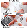 Boho Style Feather Plastic Clear Stamps DIY-WH0584-0002-3