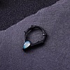 316L Stainless Steel Micro Pave Cubic Zirconia Hoop Nose Rings WG352E4-06-1