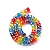 Electraoplate & Gradient Color Glass Beads Strands LAMP-M023-01-3