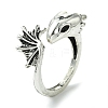 Dragon Alloy Open Cuff Rings RJEW-K275-36AS-1