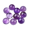 Natural Amethyst Cabochons G-P393-R14-10MM-A-1