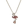 Alloy Colorful Rhinestone Pendant Necklaces for Kid FS-WG8D677-04-2