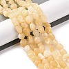 Natural Yellow Jade Beads Strands G-G146-A20-01-2