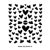 3D Black Transfer Stickers Decals MRMJ-R090-59-DP3213-2