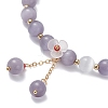 Cat Eye Beads Stretch Bracelets for Women BJEW-TA00691-04-3