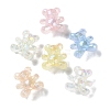 Luminous Rainbow Iridescent Plating Transparent Acrylic Beads PACR-C007-03-1