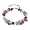 Chip Natural Mixed Stone & Acrylic & Glass Beaded  Bracelets for Women BJEW-JB10715-1