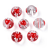 Transparent Handmade Lampwork Beads LAMP-T011-31B-3