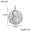 304 Stainless Steel Pendants LS-STAS-OY005-42P-01-2