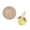 Transparent Acrylic Angel Pendants PALLOY-JF04095-01-2