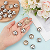 1-Hole Zinc Alloy Buttons FIND-MA0001-18B-P-3