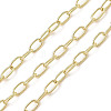 Rack Plating Oval Brass Curb Chains CHC-A010-01G-06-1