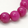 Natural Mashan Jade Round Beads Strands G-D263-4mm-XS12-1