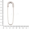Alloy Extra Large Safety Pin Brooches PALLOY-P333-02P-3