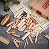 480Pcs 6 Styles Wood Grooved Dowel Pins AJEW-NB0005-87-3
