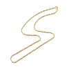 Brass Singapore Chains Necklace for Women X-NJEW-P265-27G-2