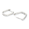 Brass Huggie Hoop Earrings EJEW-P189-01P-2