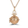 Alloy Cage Pendant Necklaces MF5762-9-1