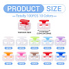 100Pcs 10 Colors Plastic Cord Locks KY-TA0001-66-4