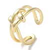 Brass Cuff Rings RJEW-G310-07G-1