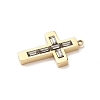 304 Stainless Steel Rhinestone Pendants STAS-L022-085G-05-2