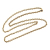 304 Stainless Steel Cable Chain Necklaces STAS-O053-33G-4