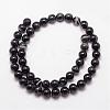 Natural Black Agate Bead Strands G-K166-13-8mm-05-2