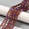 Transparent Electroplate Glass Beads Strands LS-EGLA-A039-T2mm-L05-4