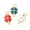 Brass Micro Pave Clear Cubic Zirconia Charms CU-CBADD0C-09G-1