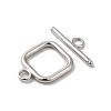 Non-Tarnish 304 Stainless Steel Toggle Clasps X-STAS-H212-27P-2