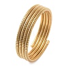 304 Stainless Steel Spring Multi-strand Bangles for Women BJEW-Z086-01G-02-4