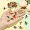 36Pcs 12 Styles Cinco De Mayo Theme Alloy Enamel Pendants ENAM-FS0004-37-4