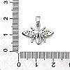 Brass Micro Pave Cubic Zirconia Pendants KK-P336-16C-P-3