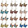 12 Pairs Alloy Enamel Dangle Earrings EJEW-JE06285-2