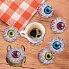 Eye DIY Diamond Painting Coaster Kits PW-WGF0A44-01-3