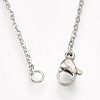 Non-Tarnish 201 Stainless Steel Pendant Necklaces NJEW-T009-JN064-1-45-3