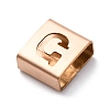 Ion Plating(IP) 304 Stainless Steel Square Slide Charms STAS-L132-20G-RG-2