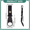 8Pcs 4 Colors Nylon & Plastic Hanging Bottle Buckle Clip Carabiner AJEW-FG0004-89-2