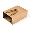 10Pcs 5 Sizes Kraft Paper Gift Shopping Bags Set AJEW-T013-11-4