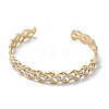 Two-tone 304 Stainless Steel Cuff Bangles for Women BJEW-A160-04GP-4