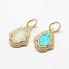 Brass Micro Pave Cubic Zirconia Charms ZIRC-E116-01A-1