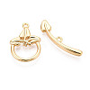 Brass Toggle Clasps KK-T077-02G-2