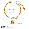304 Stainless Steel Twelve Constellation Knot Charm Bracelets for Unisex WG096DB-07-1